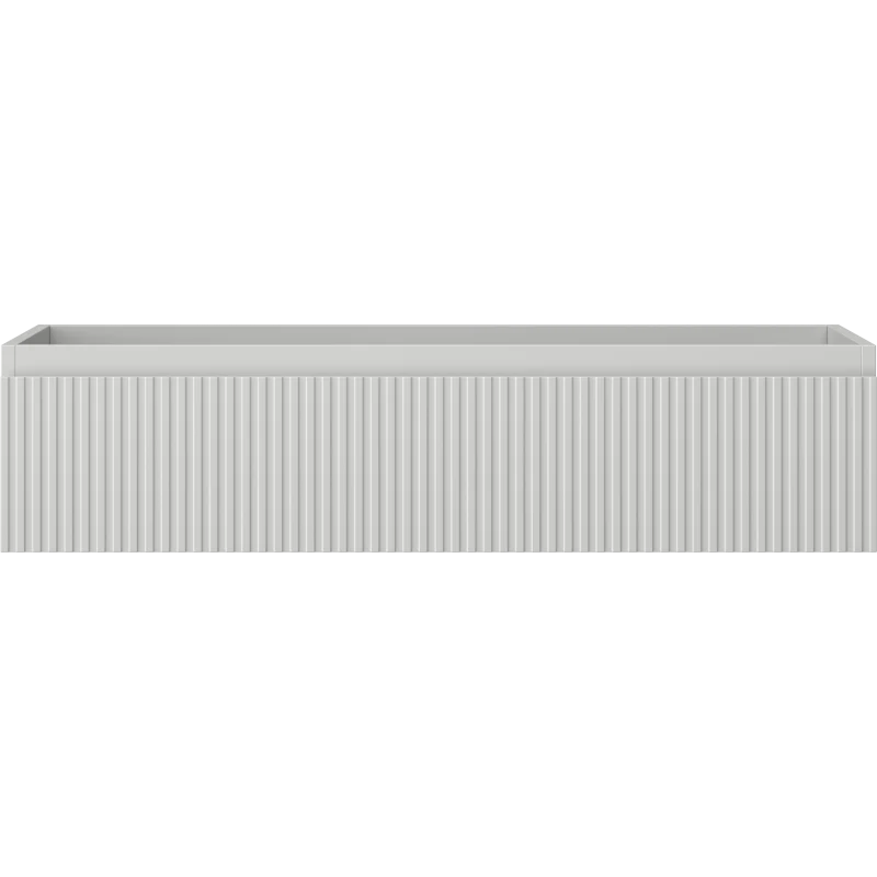 Servantskap 100 cm, Grå Matt, 1 Skuff, Riflet Front, Mexen Rivel – 91A20-10023-1-BF62