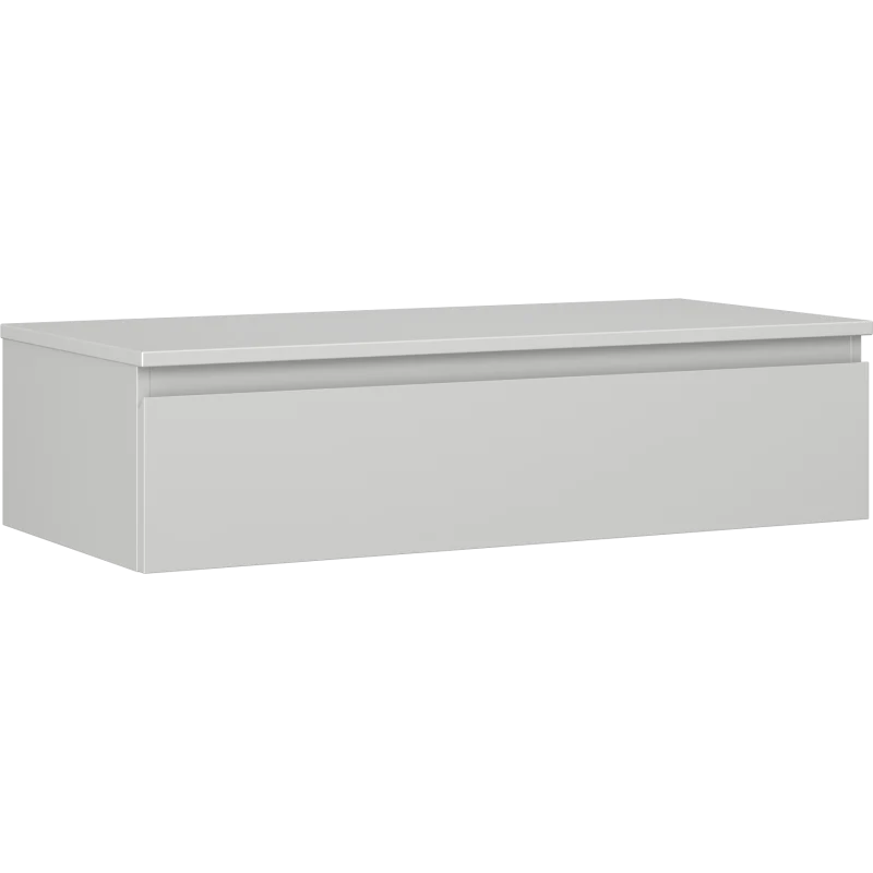 Servantskap 100 cm, Grå Matt, 1 Skuff, Veggmontert, Mexen Orio – 91A10-10023-1-BFC62
