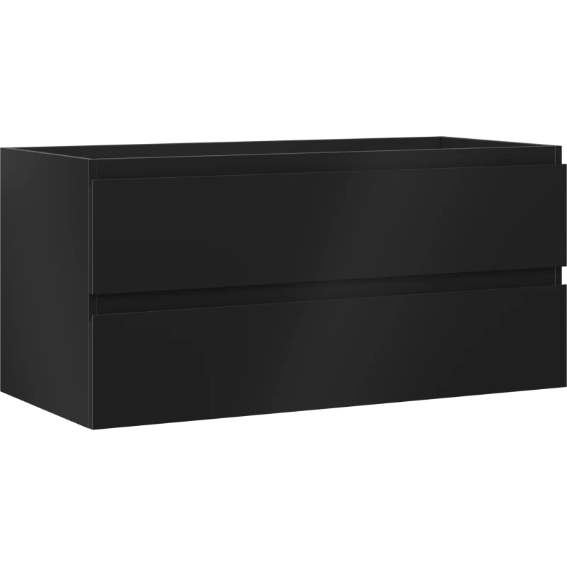 Servantskap 100 cm, Svart Matt, 2 Skuffer, Mexen Orio – 91A10-10047-2-BFF71