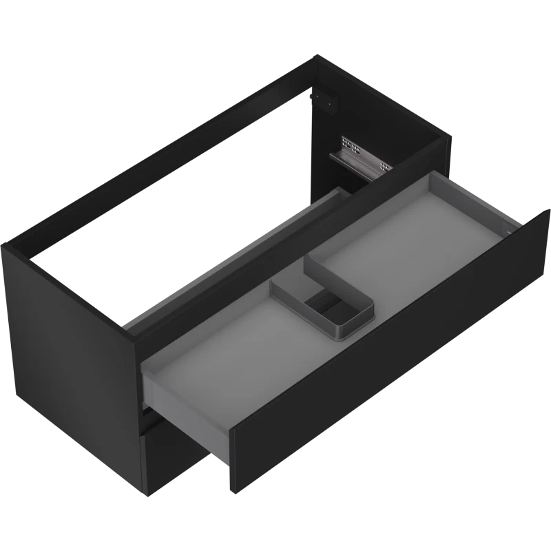 Servantskap 100 cm, Svart Matt, 2 Skuffer, Mexen Orio – 91A10-10047-2-BFF71