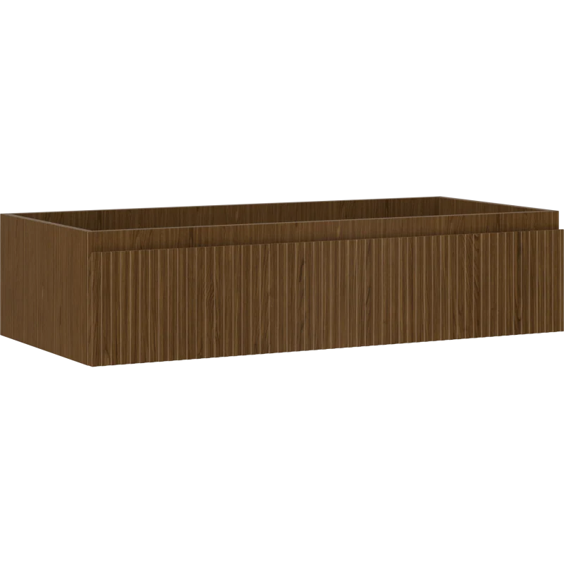 Servantskap 100 cm, Valnøtt, 1 skuff, riflet front, Mexen Rivel – 91A20-10023-1-BF86