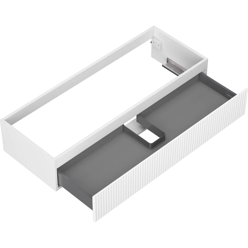 Servantskap 120 cm, Hvit Matt, 1 Skuff, Mexen Rivel – 91A20-12023-1-BF01