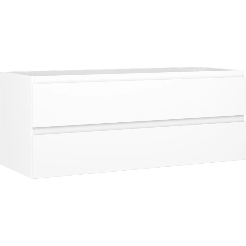 Servantskap 120 cm, Hvit Matt, 2 Skuffer, Mexen Orio – 91A10-12047-2-BFF01