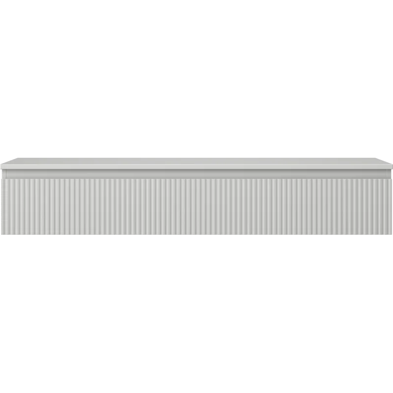 Servantskap 140 cm, Grå Matt, 1 Skuff, Riflet Front, Mexen Rivel – 91A20-14023-1-BFC62
