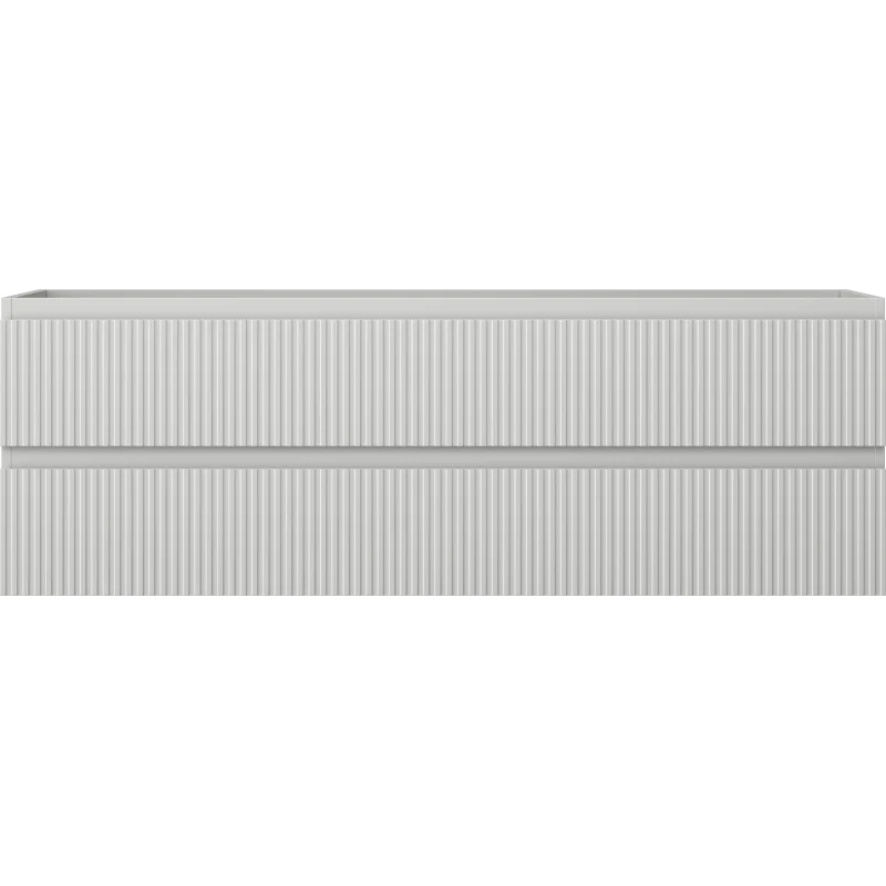 Servantskap 140 cm, Grå Matt, 2 Skuffer, Riflet Front, Mexen Rivel – 91A20-14047-2-BFF62