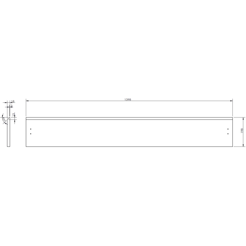 Servantskap 140 cm, Svart Matt, 1 Skuff, Mexen Rivel – 91A20-14023-1-BF71