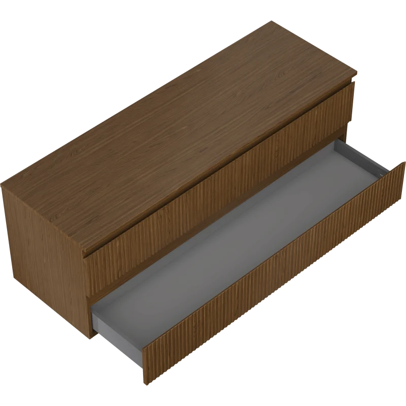 Servantskap 140 cm, Valnøtt, 2 Skuffer, Mexen Rivel – 91A20-14047-2-BFFC86