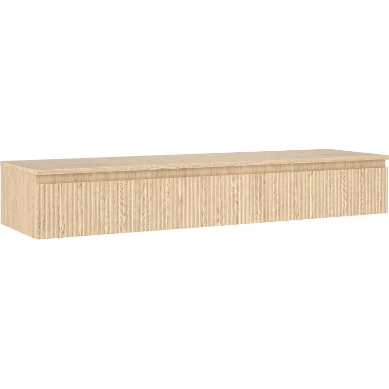 Servantskap 160 cm, Eik, 1 skuff, riflet front, Mexen Rivel – 91A20-16023-1-BFC81
