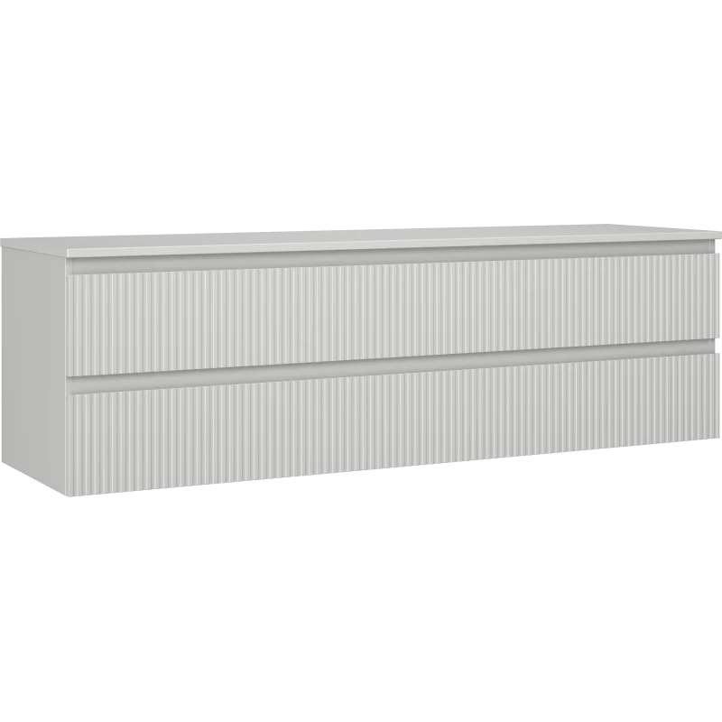 Servantskap 160 cm, Grå Matt, 2 Skuffer, Mexen Rivel – 91A20-16047-2-BFFC62