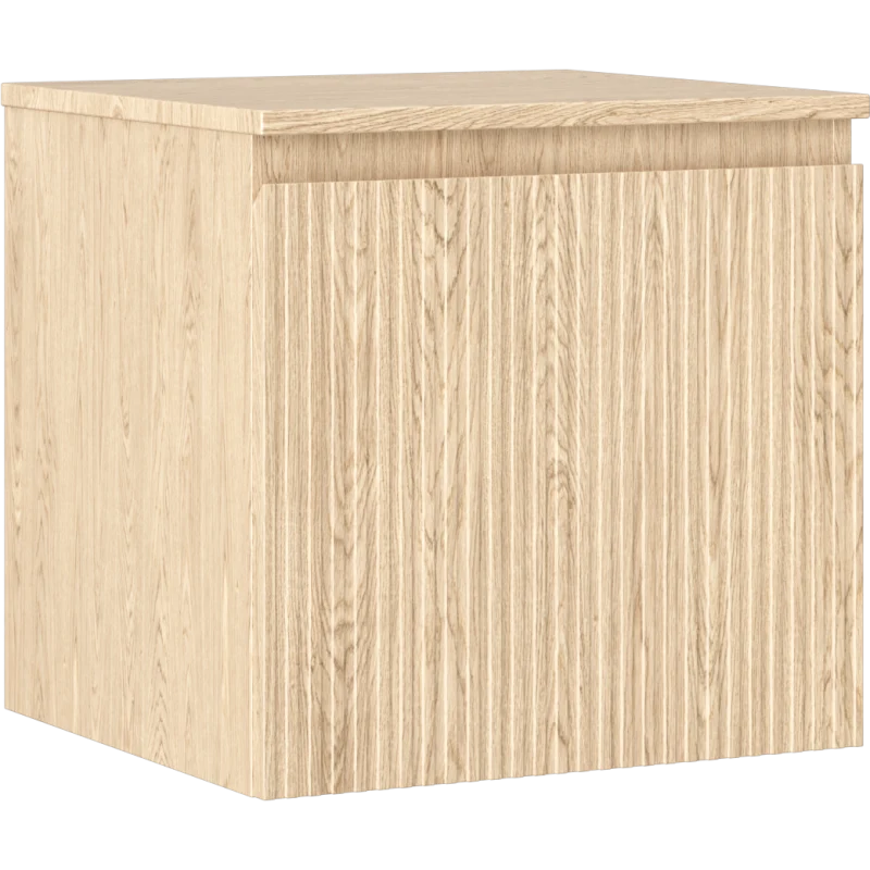 Servantskap 50 cm, Eik, 1 Skuff, Riflet Front, Mexen Rivel – 91A20-05047-1-BFC81