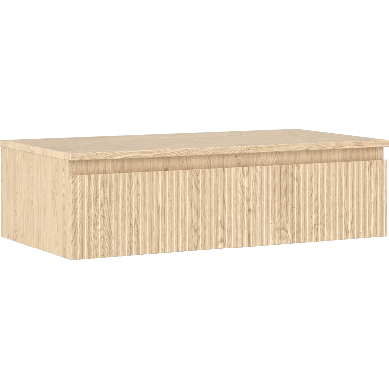 Servantskap 90 cm, Eik, 1 Skuff, Riflet Front, Mexen Rivel – 91A20-09023-1-BFC81