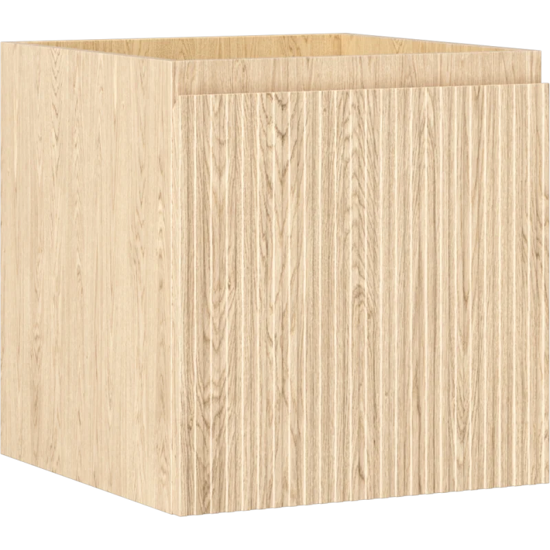 Servantskap 45 cm, Eik, 1 skuff, riflet front, Mexen Rivel – 91A20-04547-1-BF81