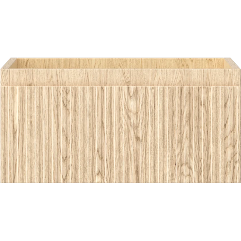 Servantskap 50 cm, Eik, 1 skuff, riflet front, Mexen Rivel – 91A20-05023-1-BF81
