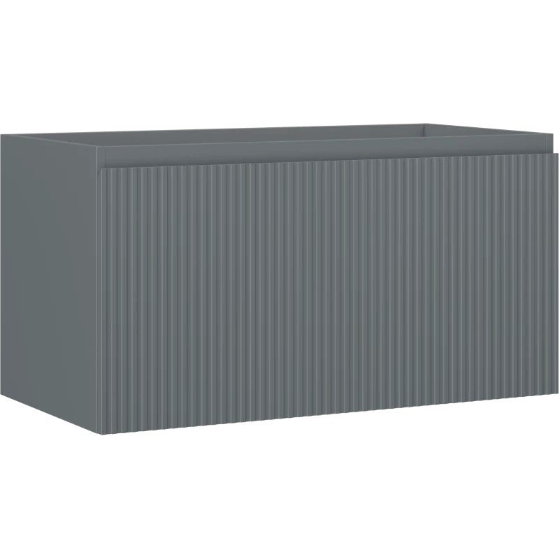 Servantskap 90 cm, Grafitt Matt, 1 Skuff, Mexen Rivel – 91A20-09047-1-BF66