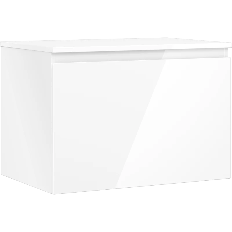 Servantskap 70 cm, Hvit Høyglans, 1 Skuff, Mexen Orio – 91A10-07047-1-BFC00