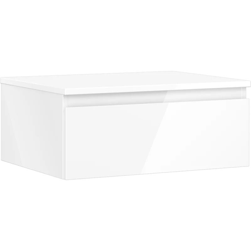 Servantskap 60 cm, Hvit Høyglans, 1 Skuff, Mexen Orio – 91A10-06023-1-BFC00