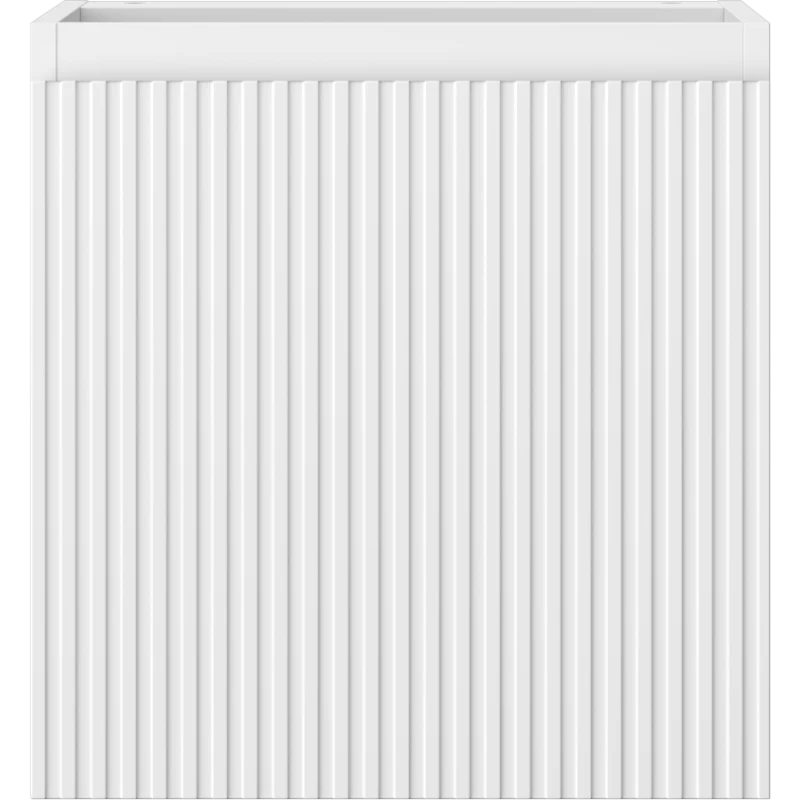 Servantskap 45 cm, Hvit Matt, 1 Dør, Riflet Front, Mexen Rivel – 91A21-04547-1-BF01