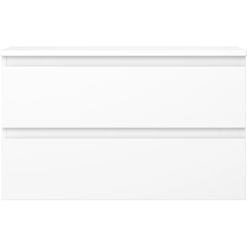 Servantskap 80 cm, Hvit Matt, 2 Skuffer, Mexen Orio – 91A10-08047-2-BFFC01