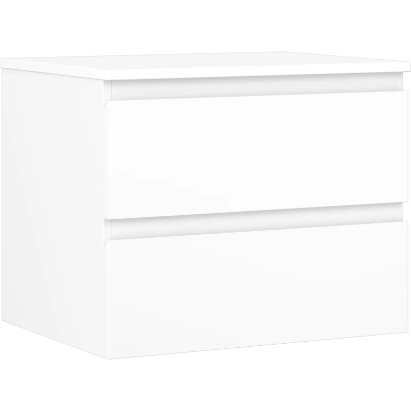 Servantskap 60 cm, Hvit Matt, 2 Skuffer, Mexen Orio – 91A10-06047-2-BFFC01