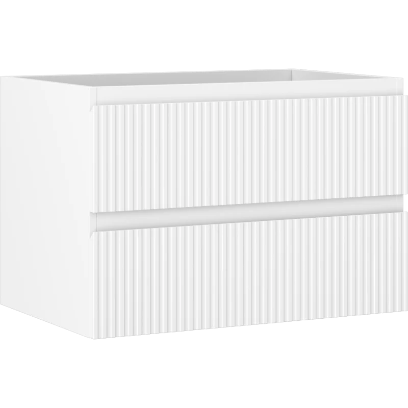 Servantskap 70 cm, Hvit Matt, 2 Skuffer, Mexen Rivel – 91A20-07047-2-BFF01
