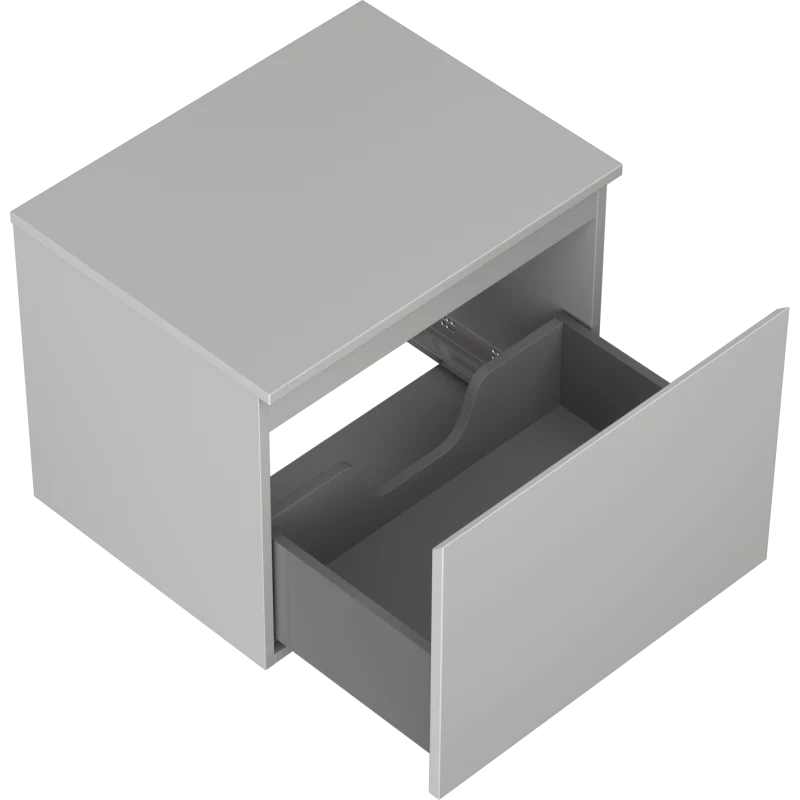 Servantskap 60 cm, Grå Matt, 1 Skuff, Glatt Front, Mexen Orio – 91A10-06047-1-BFC62