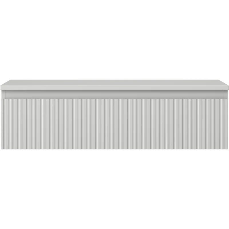 Servantskap 90 cm, Grå Matt, 1 Skuff, Riflet Front, Mexen Rivel – 91A20-09023-1-BFC62