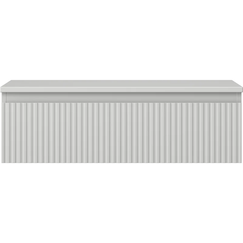 Servantskap 80 cm, Grå Matt, 1 Skuff, Riflet Front, Mexen Rivel – 91A20-08023-1-BFC62