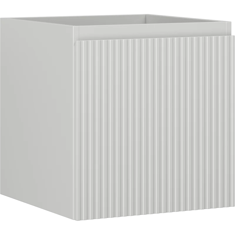 Servantskap 45 cm, Grå Matt, 1 Skuff, Riflet Front, Mexen Rivel – 91A20-04547-1-BF62