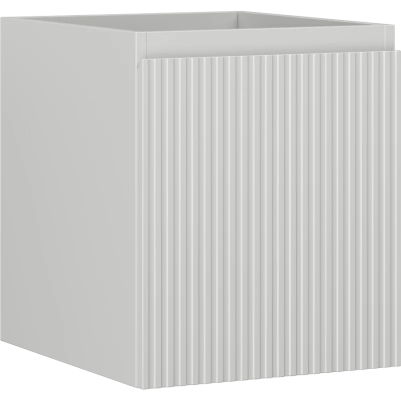 Servantskap 40 cm, Grå Matt, 1 Skuff, Riflet Front, Mexen Rivel – 91A20-04047-1-BF62