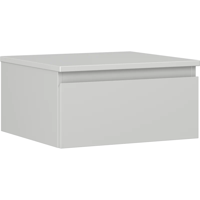 Servantskap 50 cm, Grå Matt, 1 Skuff, Veggmontert, Mexen Orio – 91A10-05023-1-BFC62
