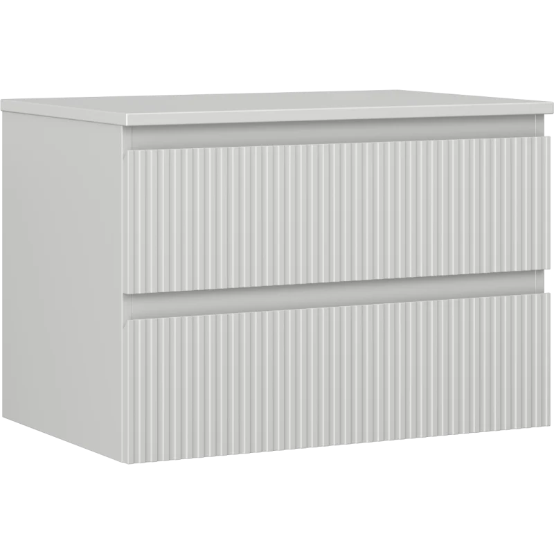 Servantskap 70 cm, Grå Matt, 2 Skuffer, Mexen Rivel – 91A20-07047-2-BFFC62