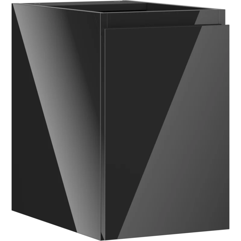 Servantskap 30 cm, Svart Høyglans, 1 Dør, Mexen Orio – 91A11-03047-1-BF70