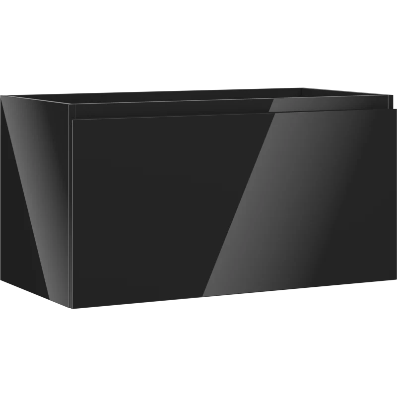 Servantskap 90 cm, Svart Høyglans, 1 Skuff, Mexen Orio – 91A10-09047-1-BF70