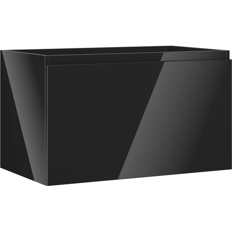 Servantskap 80 cm, Svart Høyglans, 1 Skuff, Mexen Orio – 91A10-08047-1-BF70