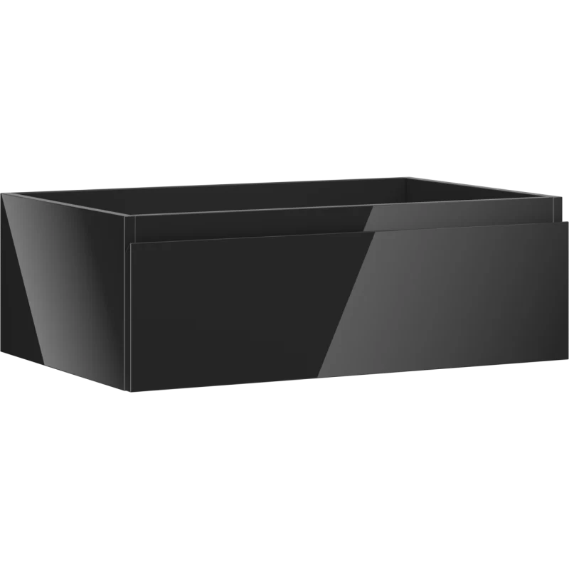Servantskap 70 cm, Svart Høyglans, 1 Skuff, Mexen Orio – 91A10-07023-1-BF70