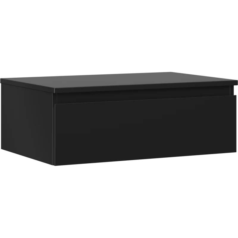 Servantskap 70 cm, Svart Matt, 1 Skuff, Mexen Orio – 91A10-07023-1-BFC71