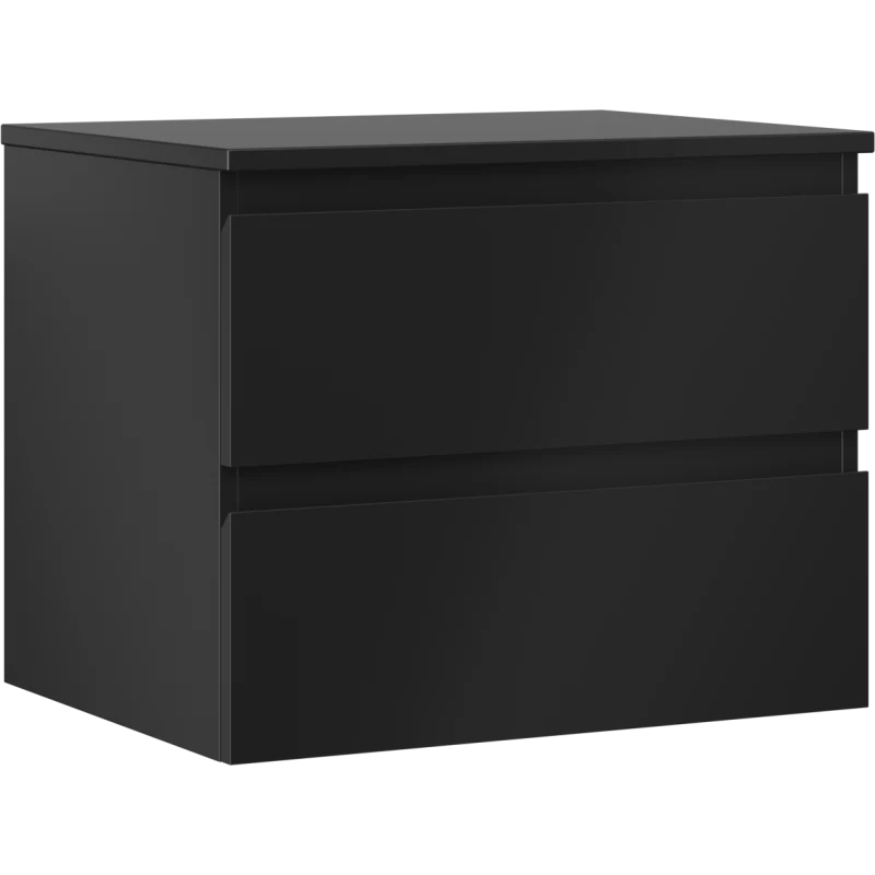 Servantskap 60 cm, Svart Matt, 2 Skuffer, Mexen Orio – 91A10-06047-2-BFFC71