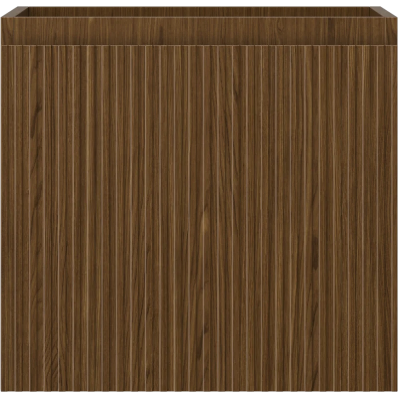 Servantskap 50 cm, Valnøtt, 1 skuff, riflet front, Mexen Rivel – 91A20-05047-1-BF86