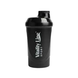 Vitality Line Sport Risteflaske Svart 600 ml – Lekkasjefri shaker i BPA-fri plast