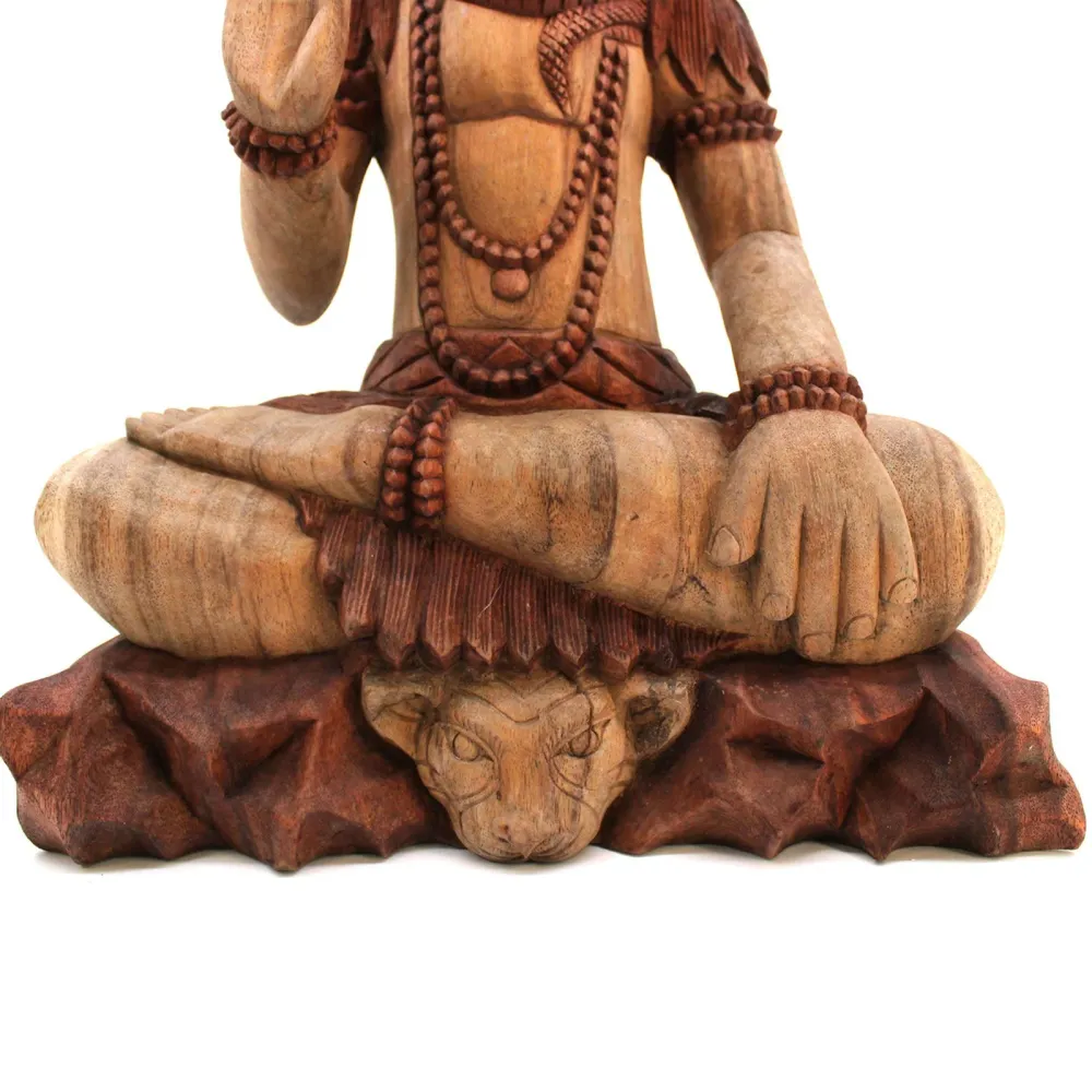 Tre Shiva-statue med kobra 50cm