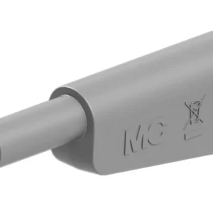 Isolasjon bananplugg KT-SL-4-39 Ø4mm GRÅ 1mm ledning. t/SLQ-4x +SLM-4x