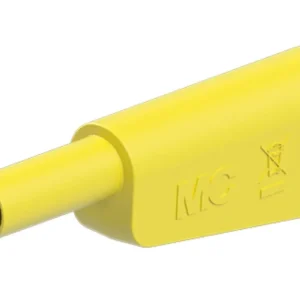 Isolasjon bananplugg KT-SL-4-39 Ø4mm GUL 1mm ledning. t/SLQ-4x +SLM-4x
