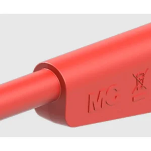 Isolasjon bananplugg KT-SL-4-46 Ø4mm CHERRY 2,5mm ledning/SLQ-4x +SLM-4x