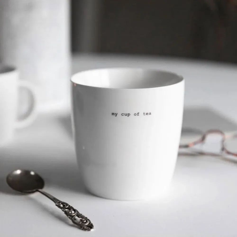 sögne krus hvit big my cup tea