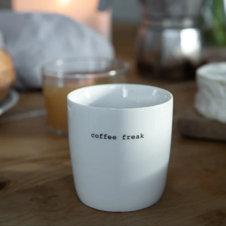 sögne krus hvit mini coffee freak
