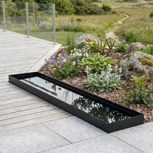 Speilbasseng Rectangle - Svart