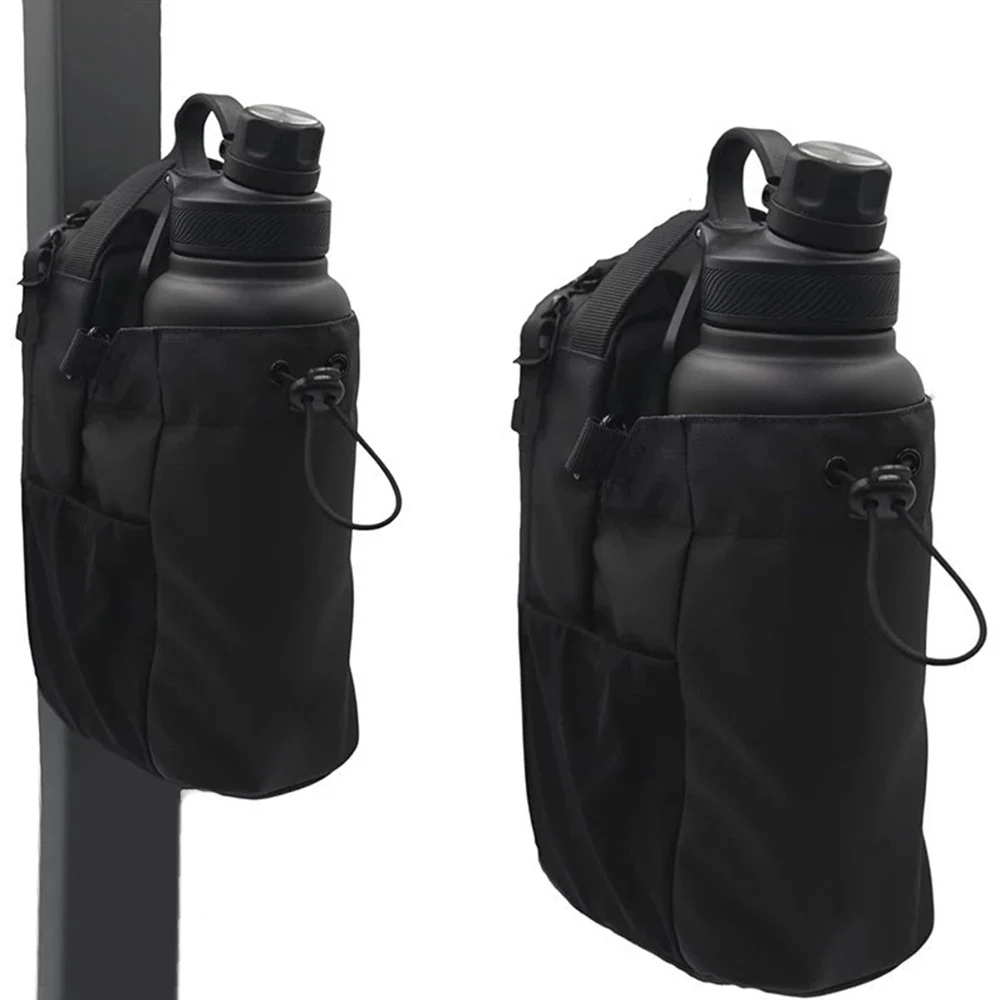 Magnetisk vannflaskeholder treningsstudio - Hands-Free Hydration Bag med telefonlomme
