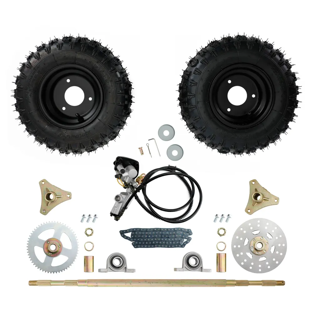29" Bakaksel komplett hjulnavsett gokart, firhjuling, trehjuling, driftsykler