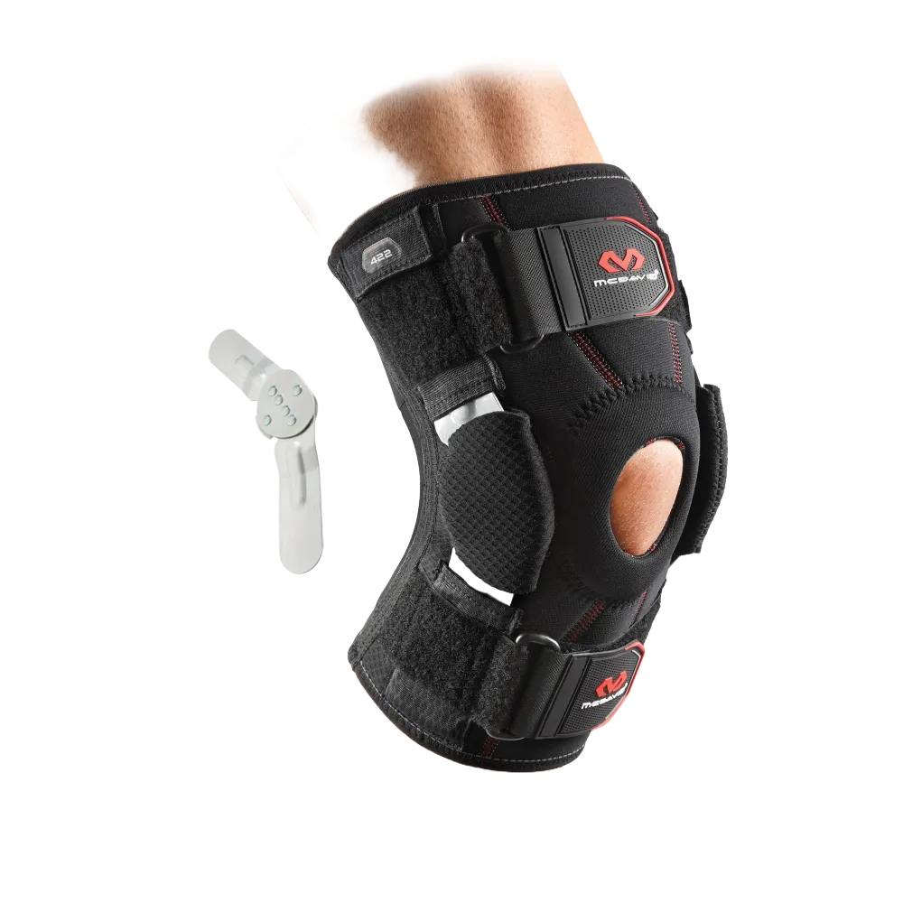 McDavid Hinged Knee Brace med kryssende stropper (OUTLET) - XL