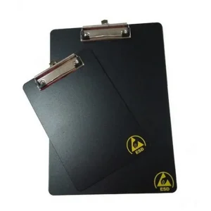 ESD Clip Board A4 svart; 10E5~10E9 Ohm